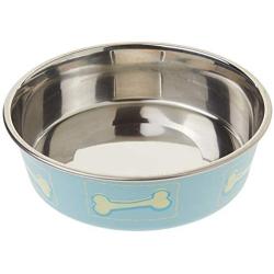 Loving Pets Coastal Bella Bowl for Dogs, Medium, Blue