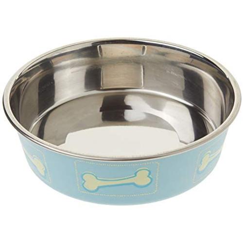 Loving Pets Coastal Bella Bowl for Dogs, Medium, Blue