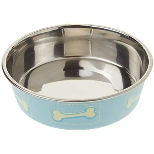 Loving Pets Coastal Bella Bowl for Dogs, Medium, Blue Loving Pets Coastal Bella Bowl for Dogs, Medium, Blue