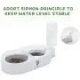 TOOOGO 2 in 1 Automatic Gravity Water Bowl & Food Bowl Set, Detachable No-Spill Pet Water Dispenser Bottle and Glass Feeder Bowl for Small or Medium Size Dogs Cats-Upgrade TOOOGO 2 in 1 Automatic Gravity Water Bowl & Food Bowl Set, Detachable No-Spill Pet Water Dispenser Bottle and Glass Feeder Bowl for Small or Medium Size Dogs Cats-Upgrade
