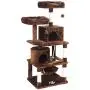 BEWISHOME Cat Tree Condo Furniture Kitten Activity Tower Pet Kitty Play House with Scratching Posts Perches Hammock MMJ01 BEWISHOME Cat Tree Condo Furniture Kitten Activity Tower Pet Kitty Play House with Scratching Posts Perches Hammock MMJ01