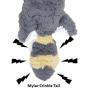 SmartPetLove - Tender Tuffs - Water Bottle Cruncher with Puncture Resistant Squeaker - Gray Fox Bottle Cover Dog Toy