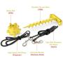 Dog Tie Out Cable and Stake, 10.19'' Sturdy Stake for Dog Tie Out with Dog Chew Toy and Elasticity Dog Chain for Camping Backyard, Great for Small Medium Large Dogs Up to 120 lbs