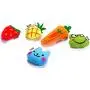 LFOZ Pet Cute Cat Toy Creative Simulation Mint Fruit Animal Plush Toy 2019 Multicolor Pineapple Strawberry Frog Chew Pet Toy for Cat (Color : Strawberry)