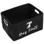 Geyecete Dog Apparel & Accessories/Dog Toys/Pet Supplies Storage Basket/Bin with Handles, Collapsible & Convenient Storage Solution for Office, Bedroom, Closet, Toys, Laundry