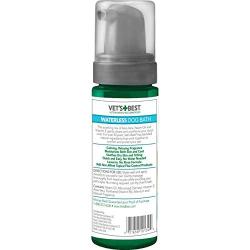 Vets Best Waterless Dog Bath | No Rinse Dry Shampoo for Dogs | Natural Formula Refreshes Coat and Controls Odor Between Baths | 5 Ounces