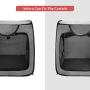 Loves cabin 36in Portable Large Dog Bed - Pop Up Dog Kennel, Indoor Outdoor Crate for Pets, Portable Car Seat Kennel, Cat Bed Collection, Grey/Green/Red