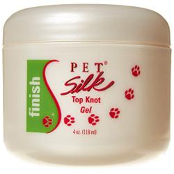 Pet Silk Top Knot Gel (4 Ounce) - Pet Hair Gel for Taming Frizzy Hair & Controlling Flyaways – Dog Anti-Static Lotion Cream with Floral Fragrance – Eliminates Static Charges