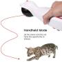 ZOTO Cat Laser Toy, Automatic Rotating Laser Pointer for Cats, USB/Battery Operated Pet Training Exercise Chaser Tool with 5 Adjustable Modes (White)