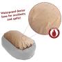 Majestic Pet Chevron Sherpa Bagel Bed