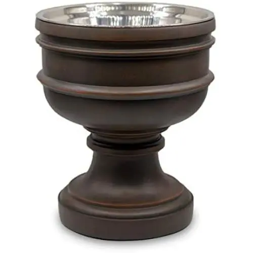 Pet Junkie Summit Elevated Dog Bowl for Food or Water, Stainless Steel Washable Inner Bowl, Brown Pet Junkie Summit Elevated Dog Bowl for Food or Water, Stainless Steel Washable Inner Bowl, Brown