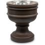 Pet Junkie Summit Elevated Dog Bowl for Food or Water, Stainless Steel Washable Inner Bowl, Brown