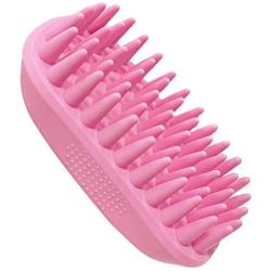 ZOOPOLR Pet Silicone Shampoo Brush for Long & Short Hair Medium Large Pets Dogs Cats, Anti-Skid Rubber Dog Cat Pet Mouse Grooming Shower Bath Brush Massage Comb