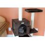 GleePet GP78570923 Cat Tree with Ramp, 57-Inch, Coffee Brown