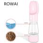 ROWAI Portable Water Dispenser Light Weight Leak Proof Outdoor Walks Pet Dog Water Bottle