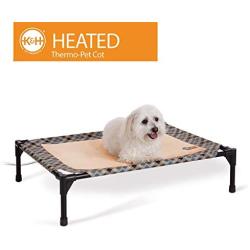 K&H Pet Products Thermo-Pet Cot - Heated Elevated Pet Bed - MET Safety Listed - Includes Removable Heater