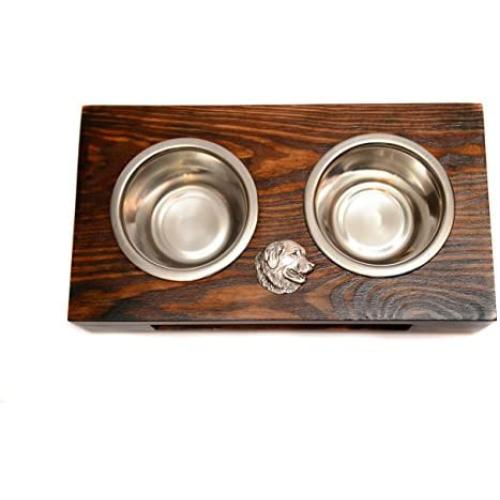 Leonberger, a Dogs Bowl with a Relief from ArtDog