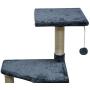 MIAO PAW Cat Tree Tower Condo Sisal Post Scratching Furniture Activity Center Play House Cat Bed Grey
