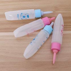 POPETPOP Milk Feeding Bottle Nurser Bottle Nursing Feeding Bottle Water Milk Feeder for Puppy Squirrel Kittens 4pcs
