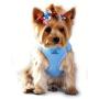 DOGGIE DESIGN Choke Free Reflective Step in Ultra Harness Light Blue American River