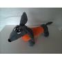 Bow Wow Pet Dashing Dachshund Tug, Squeak, Play Dog Toy in Bow Wow Pet Dashing Dachshund Tug, Squeak, Play Dog Toy in