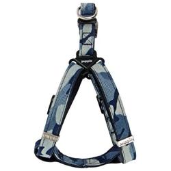Puppia PARA-HX1523-NC-M Navy Camo Bobby Harness X Pet-Halter-Harnesses, Medium