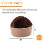 K&H Pet Products Self-Warming Kitty Hooded Bed - Hood is Removable