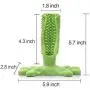 Dog Toothbrush Chew Toy - Teeth Cleaning Tough Chew Proof Dog Toy, Soft Durable Puppy Dental Care Teeth Cleaning Stick Toy, Longer Brush Head More Bite Resistant Dog Toy, Green M Dog Toothbrush Chew Toy - Teeth Cleaning Tough Chew Proof Dog Toy, Soft Durable Puppy Dental Care Teeth Cleaning Stick Toy, Longer Brush Head More Bite Resistant Dog Toy, Green M
