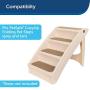 PetSafe CozyUp Folding Pet Steps, Foldable Steps for Dogs and Cats, Best for Small to Large Pets