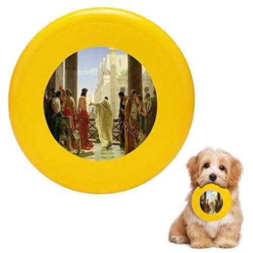 Pet Frisbee Flying Disc Dog Toy - Multifunction ECCE Homo Antonio Ciseri