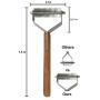 MEETWIN Undercoat Grooming Rake, Dematting Stripper, Tool, Combs for Medium to Large Dogs, Cats, Stainless Steel Combines with Solid Wooden Handle