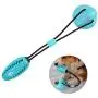 Guardians Dog Chew Toy with Suction Cup for Aggressive Chewers, Puppy Training Treats Food Dispensing Toothbrush Pet Teeth Cleaning Rope Toys for Small Medium Dogs