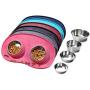 Vivaglory Super Cozy & Warm Donut Pet Bed+Dog Bowls
