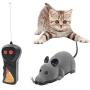 Gray Rat Toy ,Cat Funny Mini RC Wireless Electronic Remote Control Rat Mouse Toy Cat Playing Chew Toys for Cats Pets Mouse Gift(Batteries Not Included)