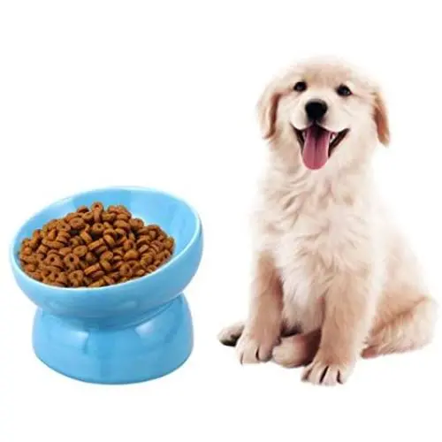 Balacoo Raised Cat Food Bowl Stress Free Pet Ceramic Water Bowl,Backflow Prevention Slanted Feeder for Small Medium Cats Dogs Balacoo Raised Cat Food Bowl Stress Free Pet Ceramic Water Bowl,Backflow Prevention Slanted Feeder for Small Medium Cats Dogs