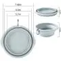 Silicone Pet Dog Bowl Dish with Carabiners,Portable Foldable Expandable Water Feeding Travel Bowl Cup Dish for Pet Dog Cat,Extra Large Size 2 Pack
