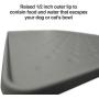 PetFusion ToughGrip Large Plus Dog Food Mat [Just The Right Size Before Getting Too Big @ 27x17]. Waterproof, Extra Tough FDA Grade Silicone