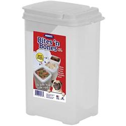 Buddeez Bites and Bones 3-1/2-Quart Flip Lid Canister for Treats and Chews