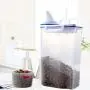 Jzenzero Pet Food Storage Container Airtight Dog Cats Foods Container with Measuring Cup Clear 2.5L Jzenzero Pet Food Storage Container Airtight Dog Cats Foods Container with Measuring Cup Clear 2.5L
