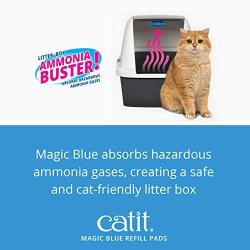 Catit Magic Blue Cat Litter Box Air Purifier, Refill Pads