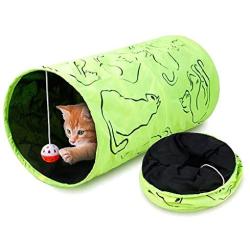 iCAGY Cat Tunnel for Indoor Cats Interactive, Rabbit Tunnel Toys, Pet Toys Play Tunnels for Cats Kittens Rabbits Puppies Crinkle Collapsible