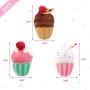 CiyvoLyeen 3 PCS Cupcake Catnip Toy Cupcake Cat Toys Cute Kitten Toys Interactive Toy Set Cat Chew Toys Pet Supplies Cat Chew Bite Supplies Gift for Cat Lovers