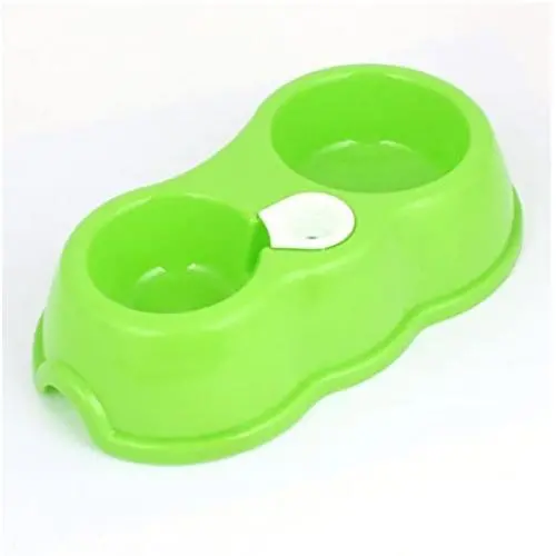 uxcell Plastic Pet Automatic Bowl Dinner Feeder Basin, Green uxcell Plastic Pet Automatic Bowl Dinner Feeder Basin, Green