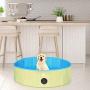 Zacro Foldable Small Dog Pool - Pet Dog Cats Paddling Bath Pool, Small Outdoor Bathing Tub for Dogs Cats and Kids (31.5 X 7.9 in)