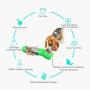 ZTT Dog Water Dispenser, 4-in-1 Multi-Function Leak-Proof cat and Dog Travel pet Water Dispenser with Water Dispenser, Used for pet Outdoor Walking, Hiking, Travel, Food Grade BPA-Free 10OZ (300ML)