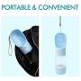 UPGRADE Dog Water Bottle, Leak Proof Portable Water Bowl Dispenser for Walking Traveling, Multifunctional Outdoor Water Dispenser for Dogs and Cats, Lightweight & Convenient