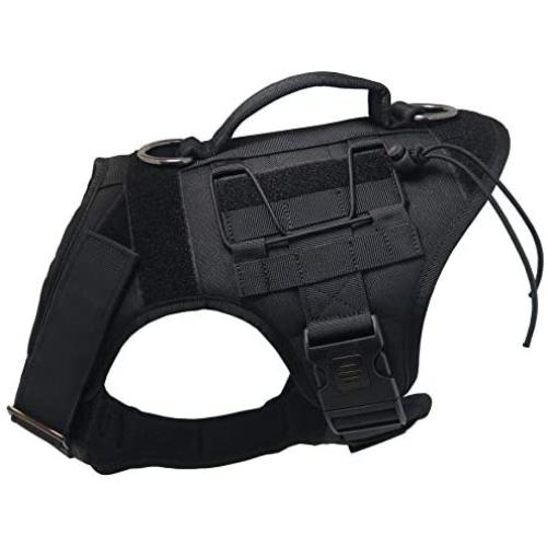 Mudinpet Tactical Dog Harness, Military Service Dog Vest for Small Medium Large Dogs, No Pull Escape-Proof Dog Utility Vest Mudinpet Tactical Dog Harness, Military Service Dog Vest for Small Medium Large Dogs, No Pull Escape-Proof Dog Utility Vest
