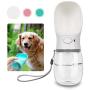 QQPETS Dog Water Bottle for Walking, Dispenser Pet Portable Dogs Cats 12OZ Travel Drink Bottle Bowls BPA Freee,Leak Proof,Food Grade Plastic