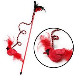 Our Pets Play-N-Squeak RealBirds Wand Interactive Cat Toy