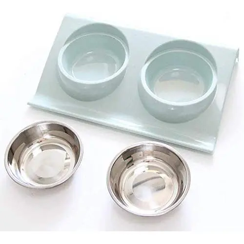 Wyxy Pet Feeder Double Stainless Steel Bowl for Dog Bowl and cat Bowl for Food and Water, Suitable for Small/Medium/Large Dog and cat Wyxy Pet Feeder Double Stainless Steel Bowl for Dog Bowl and cat Bowl for Food and Water, Suitable for Small/Medium/Large Dog and cat